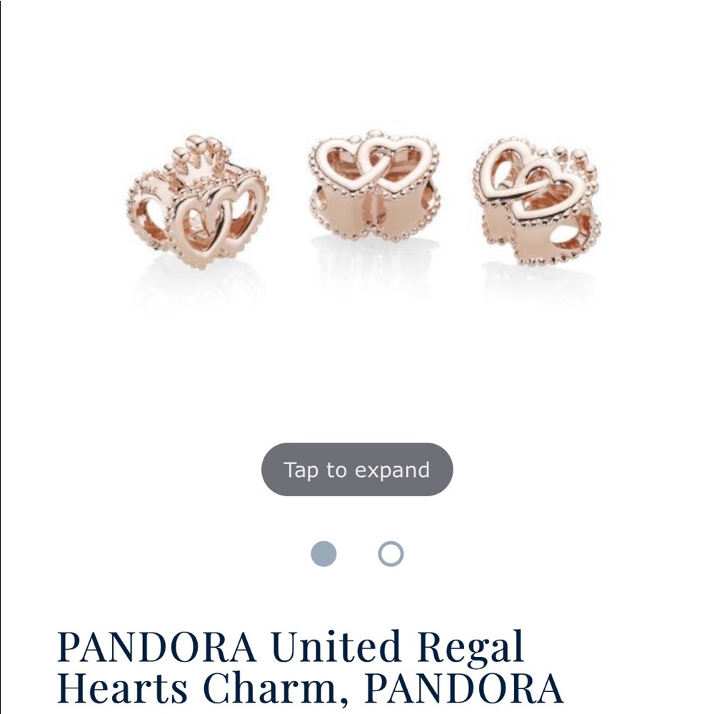 Pandora Rose Tone Regal Heart brand New